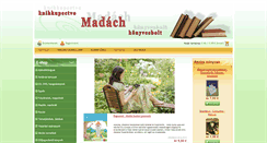 Desktop Screenshot of madachkonyv.com